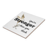Je bent sterker dan je denkt tegeltje (Zijkant)
