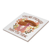 Je bent sterker dan je denkt tegeltje (Zijkant)