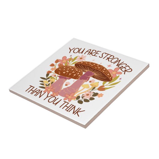 Je bent sterker dan je denkt tegeltje (Zijkant)