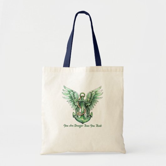 Je bent sterker dan je denkt tote bag (Voorkant)