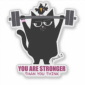 Je bent sterker dan je denkt - Wanda Sticker (Voorkant)