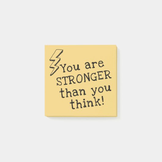 Je bent sterker dan je positief vindt post-it® notes (Voorkant)