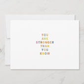 Je bent sterker dan je weet - kleurrijk kaart (Voorkant)