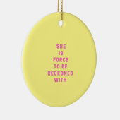 Je bent sterker dan je weet - Roze | Religie Keramisch Ornament (Rechts)