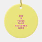 Je bent sterker dan je weet - Roze | Religie Keramisch Ornament (Voorkant)