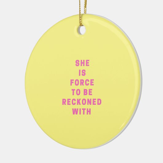 Je bent sterker dan je weet - Roze | Religie Keramisch Ornament (Links)