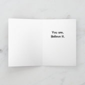 Je bent sterker - Motivatie Inspirerend kunst Kaart (Binnen)