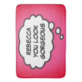 JE BENT STOER Persoonlijk leuk roze Badmat (Voorkant Verticaal)