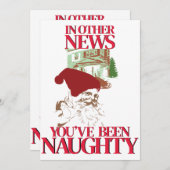 Je bent stout geweest Kerstman Kaart (Voorkant / Achterkant)