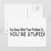 Je bent stoute! briefkaart (Voorkant / Achterkant)