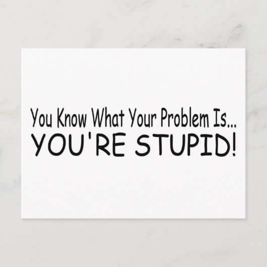 Je bent stoute! briefkaart (Voorkant)