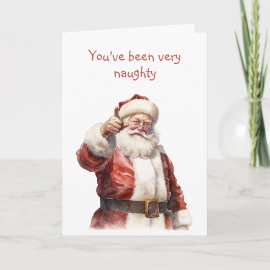 Je bent stoute Kerstman geweest Feestdagen Kaart (Voorkant)