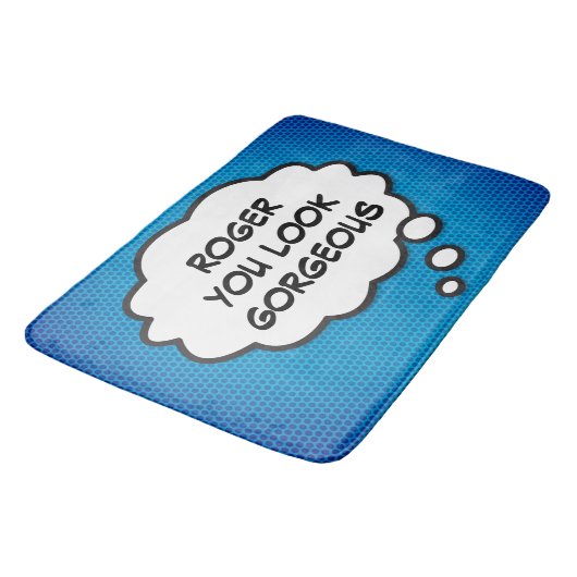 JE BENT STUNNEND Leuk Retro Stripboek Pop Art Badmat (Gekanteld)