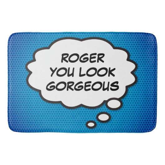 JE BENT STUNNEND Leuk Retro Stripboek Pop Art Badmat (Voorkant)