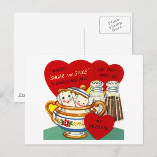 Je bent Suiker en Spice Briefkaart (Voorkant / Achterkant)