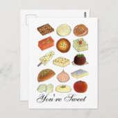 Je bent sukkel Indiaas Mithai Sweets Confections F Briefkaart (Voorkant / Achterkant)