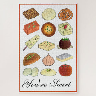 Je bent sukkel Indiaas Mithai Sweets Confections F Legpuzzel