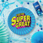 Je bent super geweldig papieren bordje (Feest)