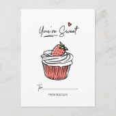 Je bent Sweet Cupcake Classroom Valentijn Briefkaa Feestdagenkaart (Voorkant)