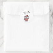 Je bent Sweet Cupcake Valentijn Sticker (Tas)