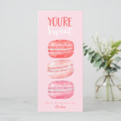 Je bent Sweet Happy Valentijnsdag Macaron Cookies (Staand voorkant)
