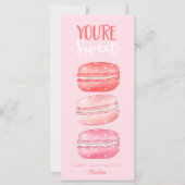 Je bent Sweet Happy Valentijnsdag Macaron Cookies (Voorkant)