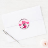 Je bent Sweet Happy Valentine's Day Cupcake Ronde Sticker (Envelop)