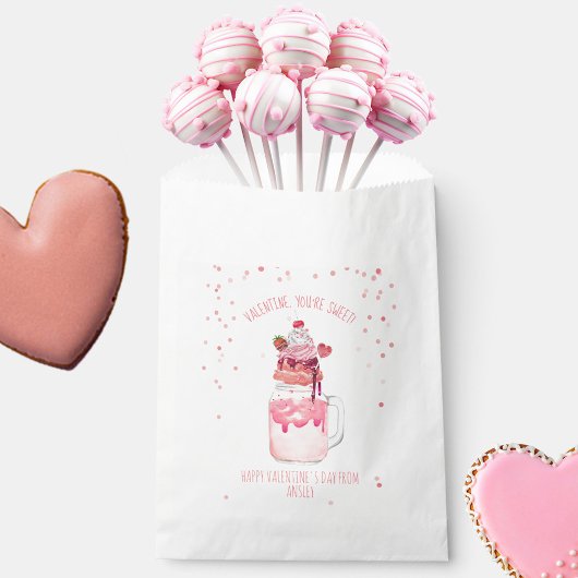 Je bent Sweet Valentijn Snoep Love Milkshake Bedankzakje