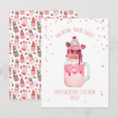 Je bent Sweet Valentijn Snoep Love Milkshake Briefkaart (Voorkant / Achterkant)
