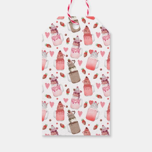 Je bent Sweet Valentijn Snoep Love Milkshake Cadeaulabel (Achterkant)