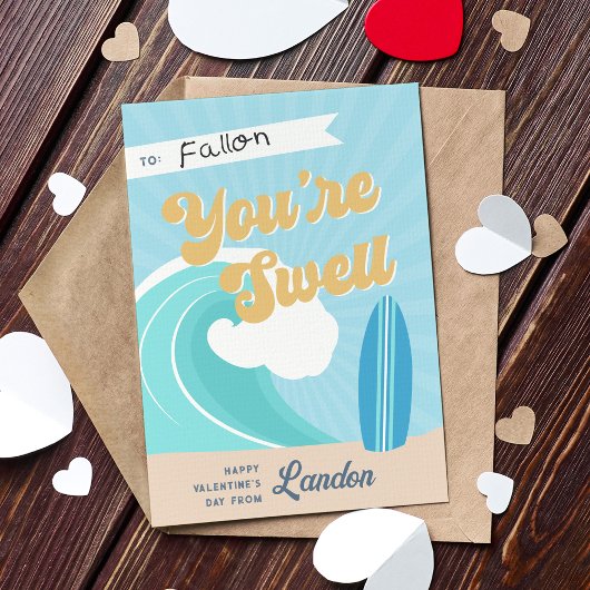 Je bent Swell Surfer Classroom Valentijnsdag Kaart