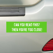 Je bent te dicht. -Bumpersticker Bumpersticker (Op auto)