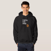 Je bent te klein Hoop B-bal Hoodie (Voorkant volledig)