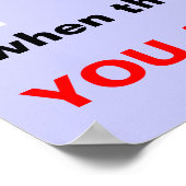 Je bent te laat! poster (Hoek)