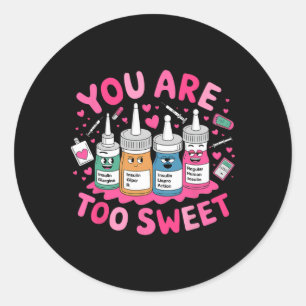 Je Bent Te Slecht Valentijnsdag Icu Nicu Picu Er Ronde Sticker