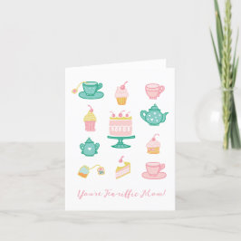 Je bent Tea-Riffic Mom Tea Theme Moederdag Kaart