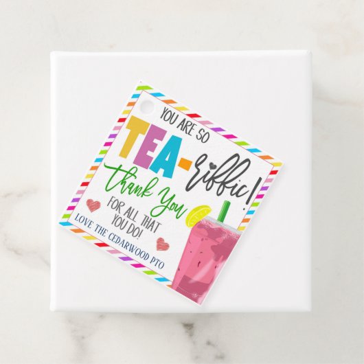 Je bent TEA-riffisch! Label voor waardering (In situ)