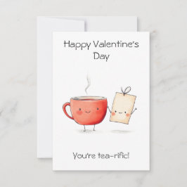 "Je bent Tea-rifiek!" – Schattige en Puntige Valen Kaart