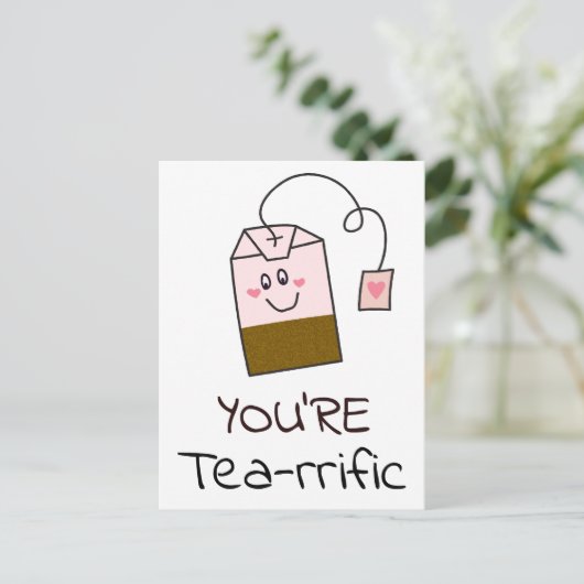 Je bent tea-rijk briefkaart (Staand voorkant)