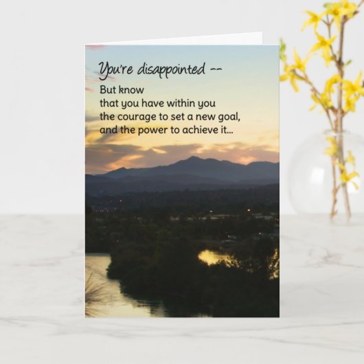 Je bent teleurgesteld... kaart (Gele Bloem)
