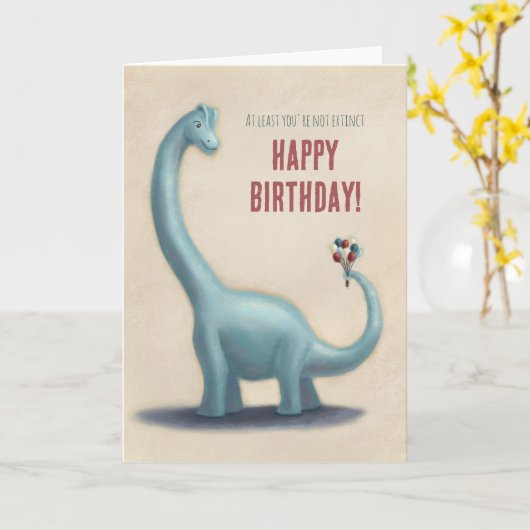 Je bent tenminste niet uitgestorven kaart (Gele Bloem)