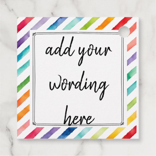 Je bent thee-riffe kersttassen bedankjes labels (Achterkant)