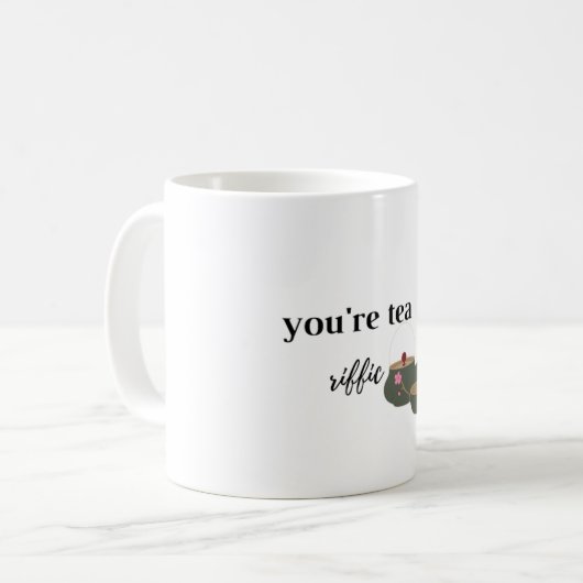 Je bent thee Riffic Koffiemok (Voorkant links)