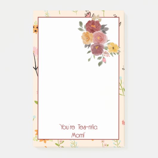 Je bent thee-rijk, mam! Opmerkingen Post-it® Notes (Voorkant)