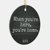 Je bent thuis - Foster Care Adoption Gifts Keramisch Ornament (Rechts)