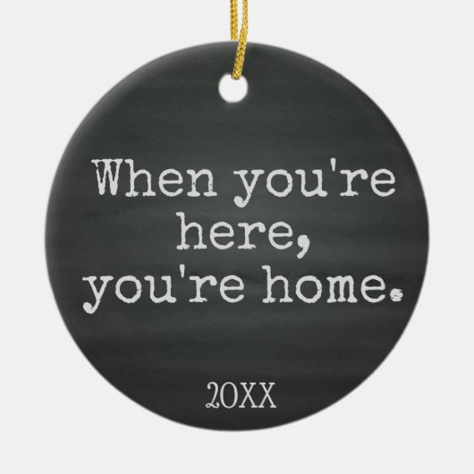 Je bent thuis - Foster Care Adoption Gifts Keramisch Ornament (Voorkant)