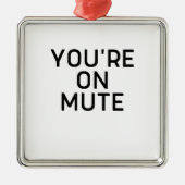 je bent thuis op het stomme werk metalen ornament (Voorkant)