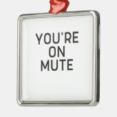 je bent thuis op het stomme werk metalen ornament (Links)