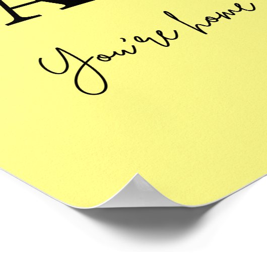 Je bent thuis... poster (Hoek)