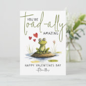 Je bent Toad-ally Geweldig | Leuk Valentijnsdag Feestdagenkaart (Staand voorkant)
